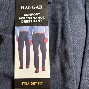 Haggar Men’s Comfort Performance Straight Fit Dress Pants 30x29